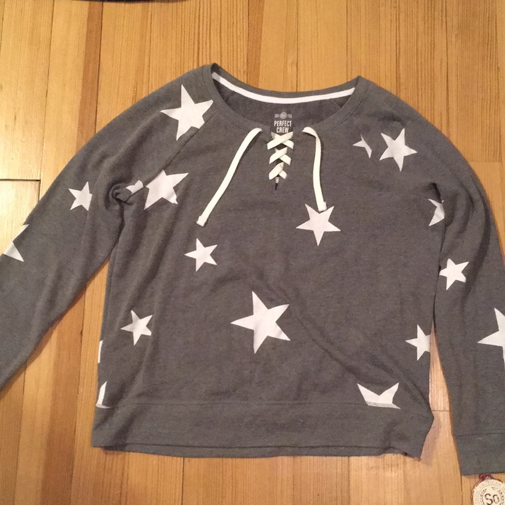 Front Lace Up Crew